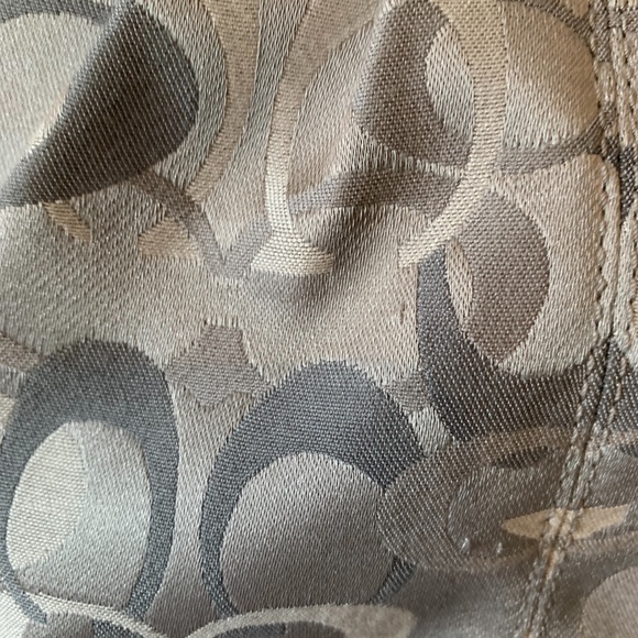 COACH Ashley Pleated Swingpack Crossbody Shoulder Bag, Silver Gray Mix Small - Picture 6 of 6